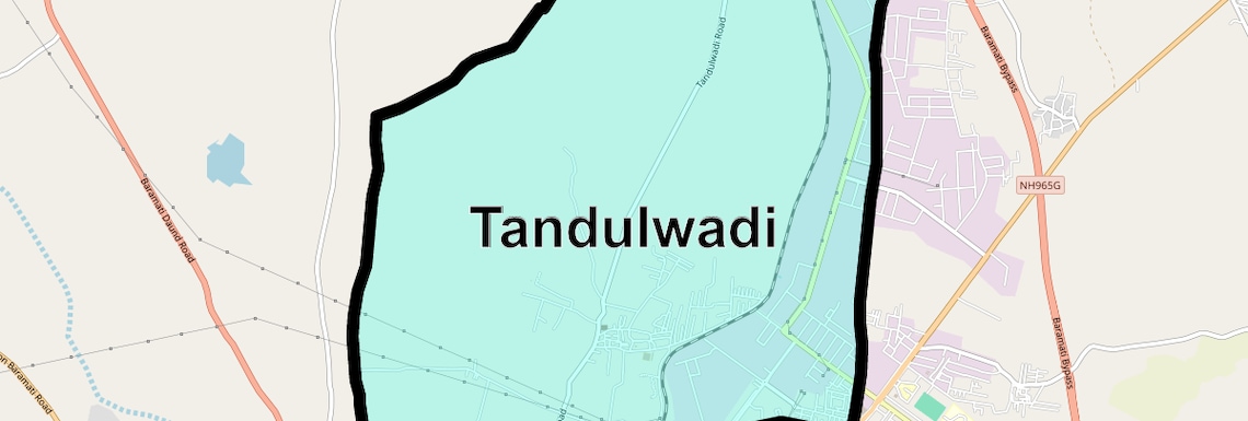 Location Map of Tandulwadi, Pune