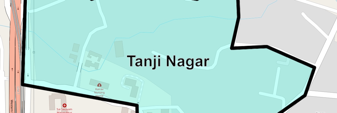 Location Map of Tanji Nagar, Mumbai