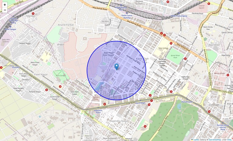Location Map of Tank Road
