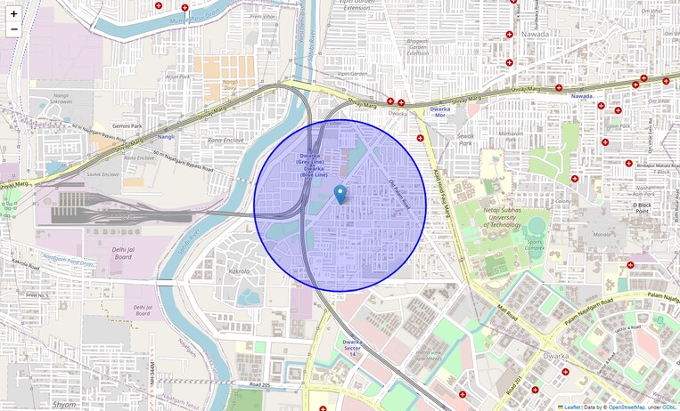Location Map of Tara Nagar