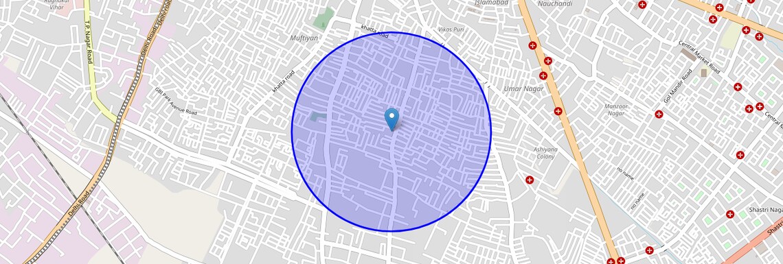 Location Map of Tarapuri, Meerut