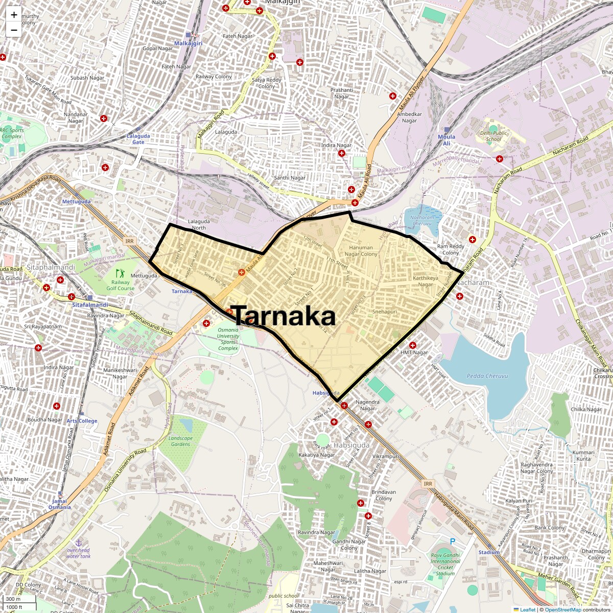 Check Time Travel of Tarnaka, Hyderabad