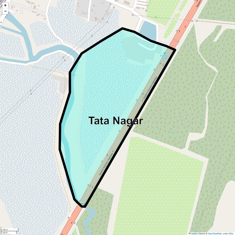 Location Map of Tata Nagar