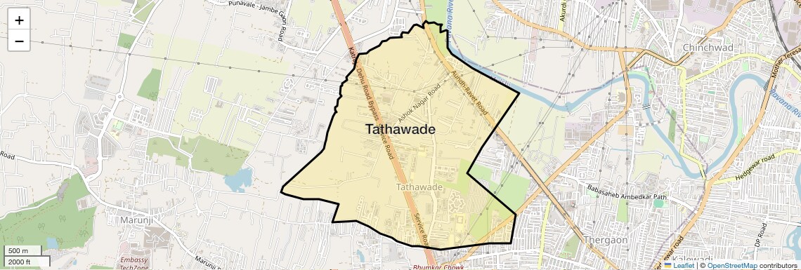 Tathawade Map