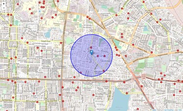 Location Map of Tavarekere, Bangalore