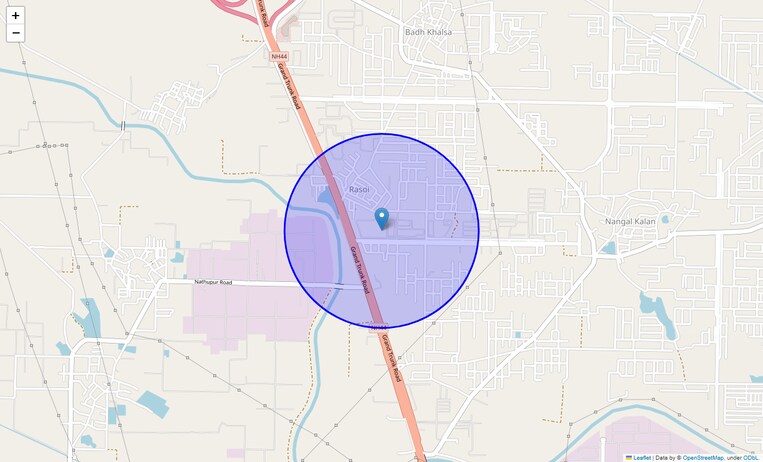 Location Map of Tdi City Kundli