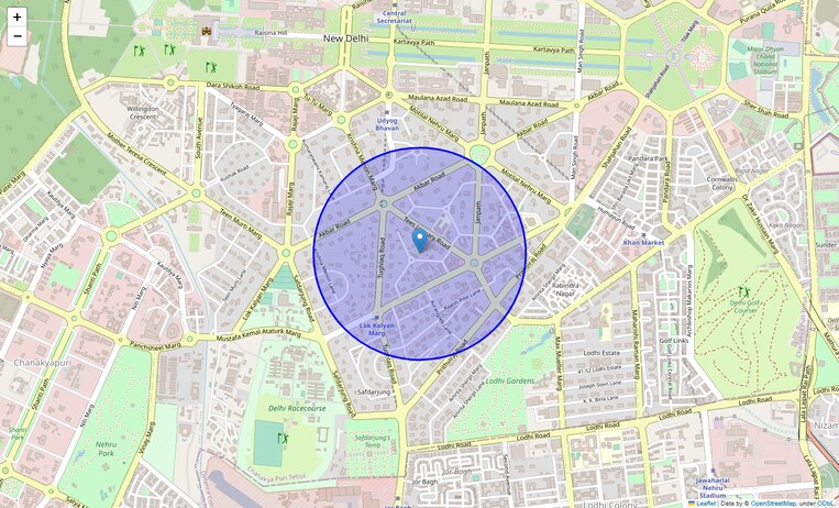 Location Map of Tees January Road Area