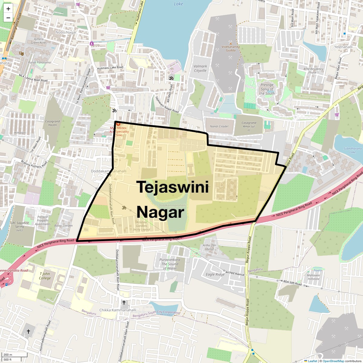 Check Time Travel of Tejaswini Nagar, Bangalore