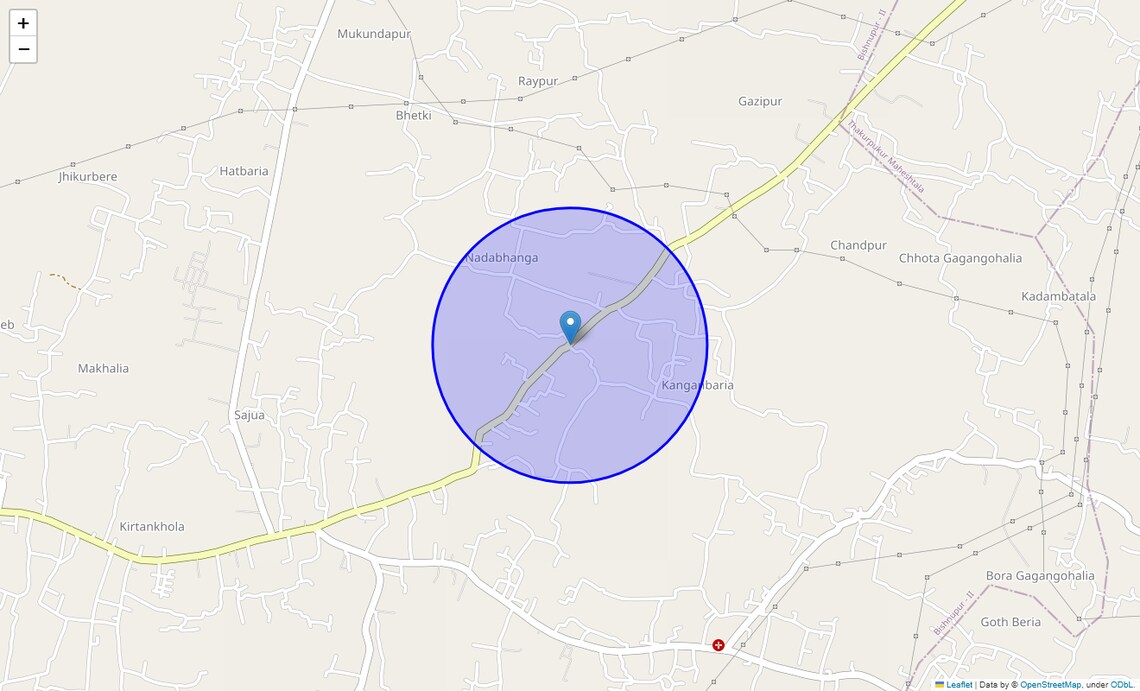 Location Map of Thakurpukur Bibirhat Bakhrahat Raipur Road, Kolkata