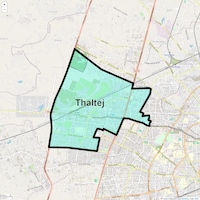 Thaltej Map