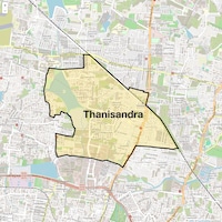 Thanisandra Map