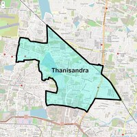 Thanisandra Map