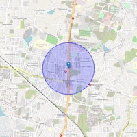 Thanisandra Main Road Map