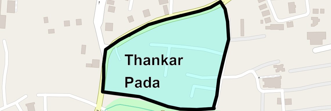 Location Map of Thankar Pada, Thane