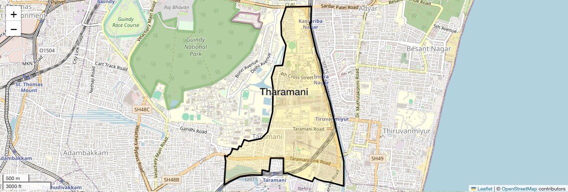 Tharamani Map