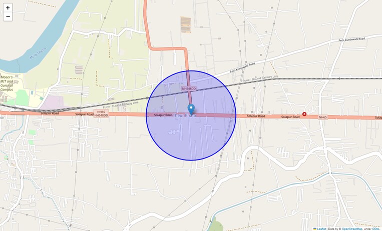 Location Map of Theur Phata