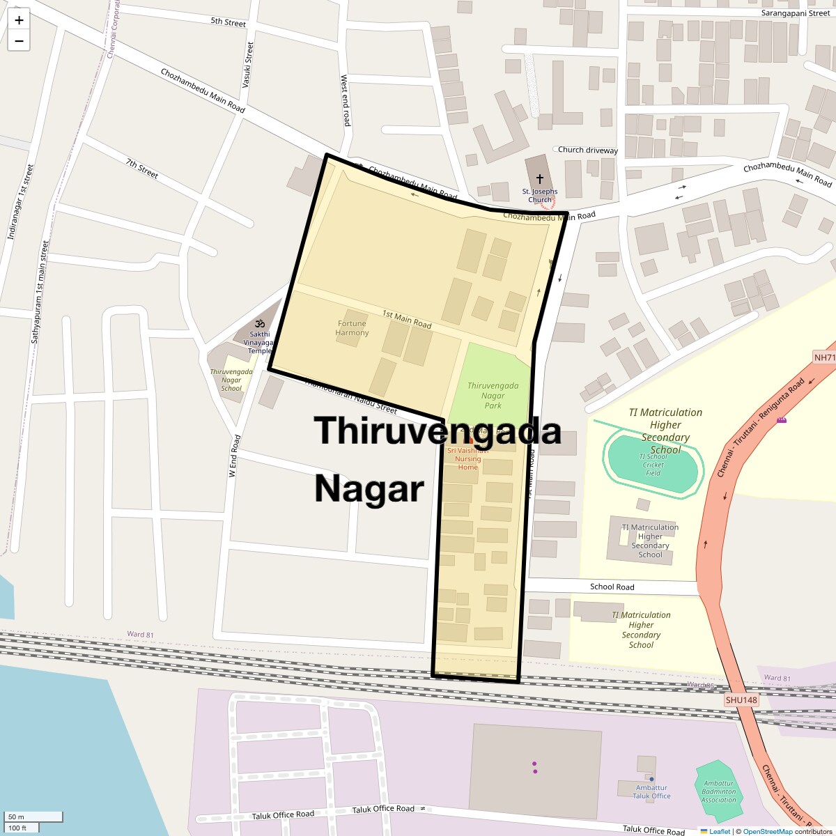 Check Time Travel of Thiruvengada Nagar, Chennai
