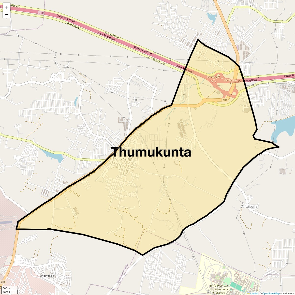 Check Time Travel of Thumukunta, Hyderabad