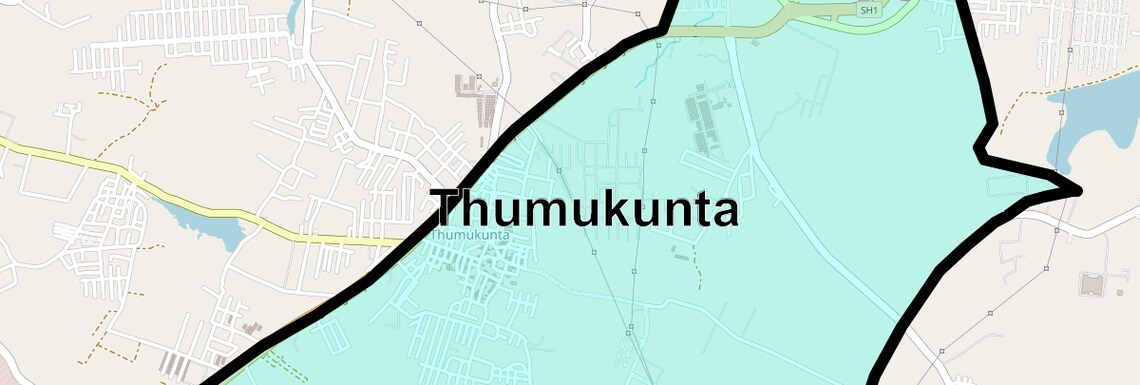 Location Map of Thumukunta, Hyderabad
