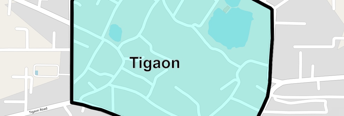 Location Map of Tigaon, Faridabad