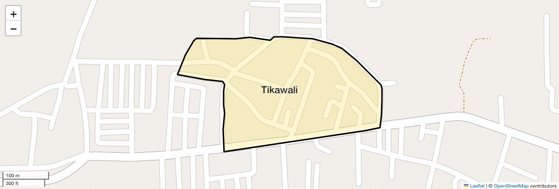Location Map of Tikawali, Faridabad