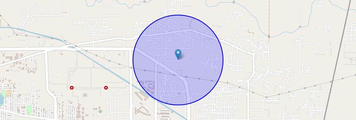 Location Map of Tikawali, Faridabad