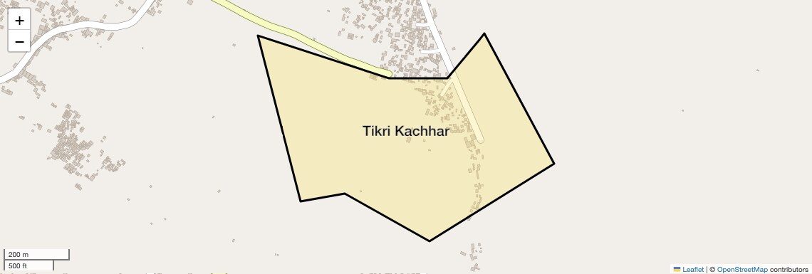 Location Map of Tikri Kachhar, Allahabad