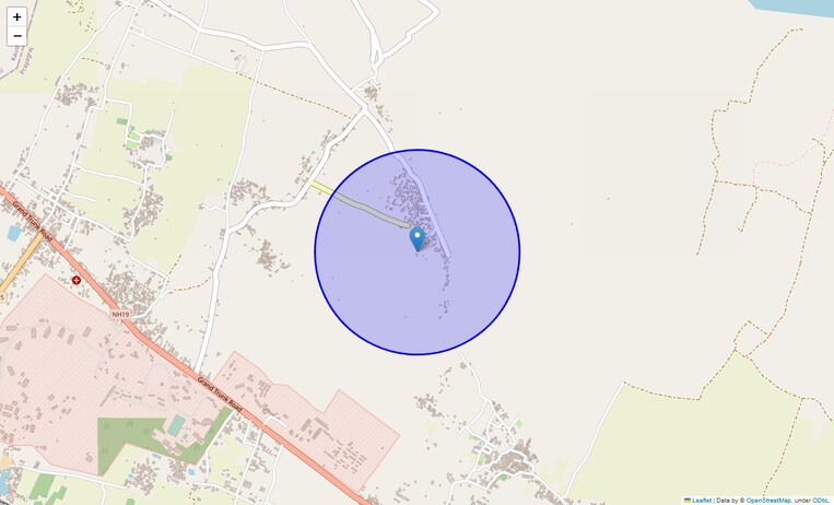 Location Map of Tikri Kachhar
