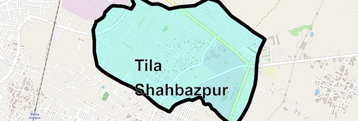 Location Map of Tila Shahbazpur, Ghaziabad
