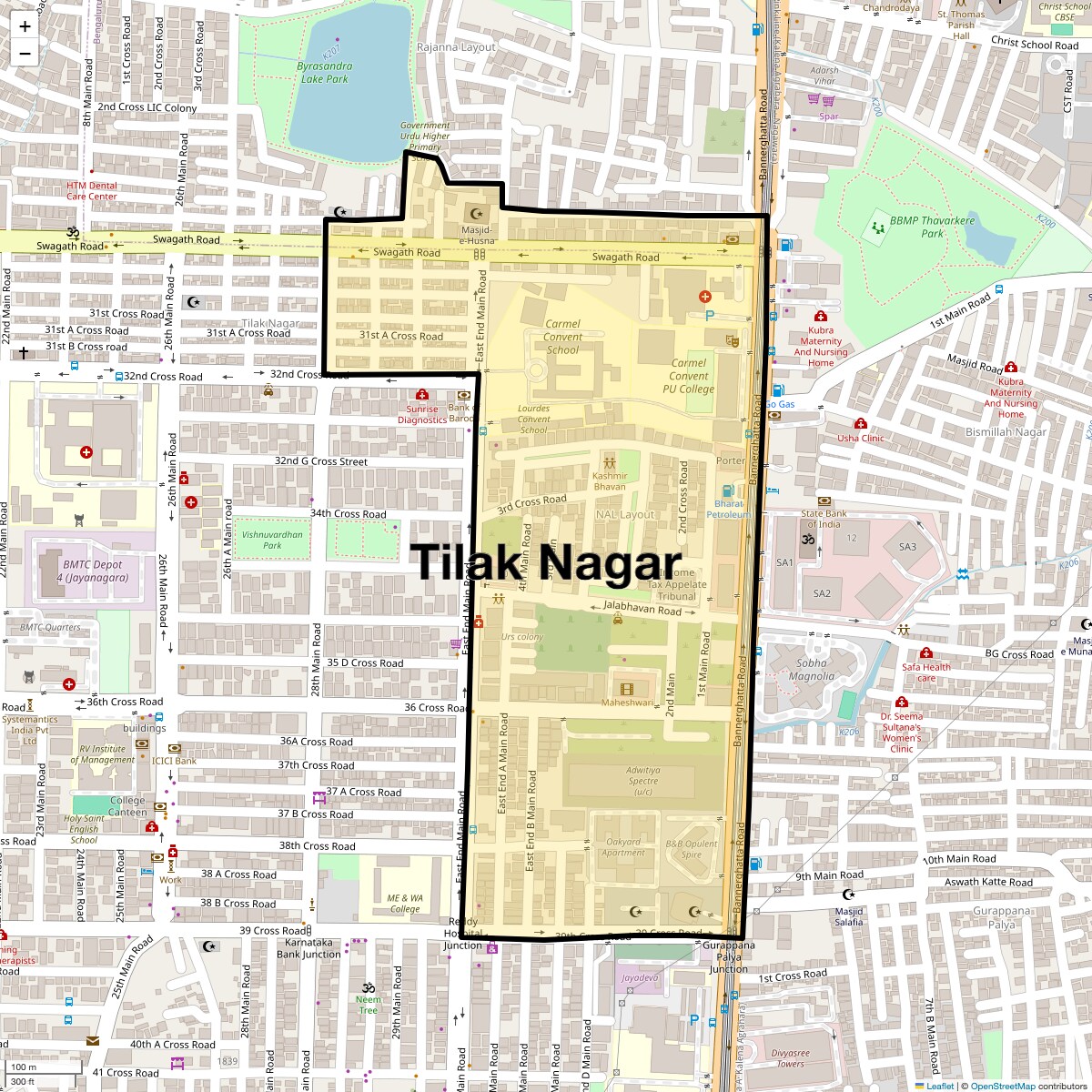 Tilak Nagar,Bangalore