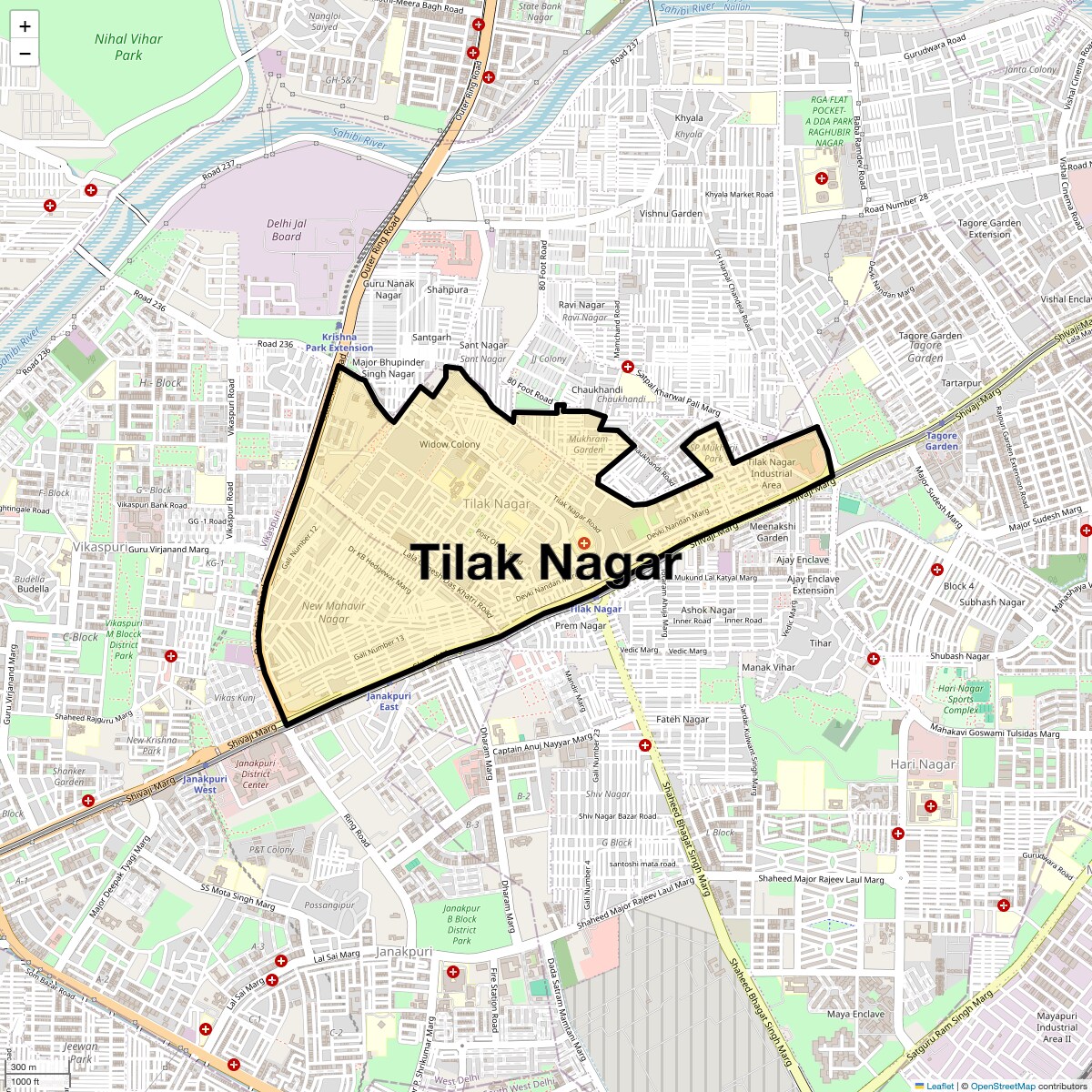 Check Time Travel of Tilak Nagar, Delhi