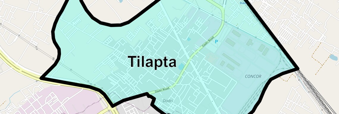 Location Map of Tilapta, Greater Noida