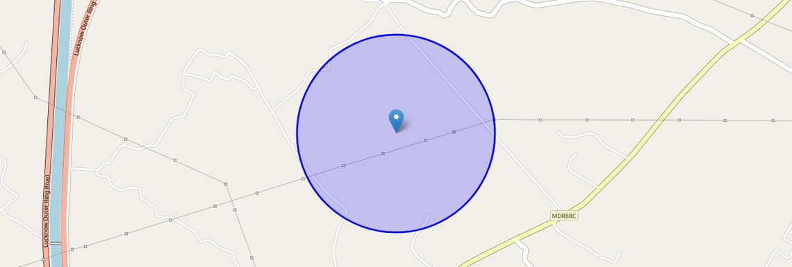 Location Map of Tindola, Lucknow