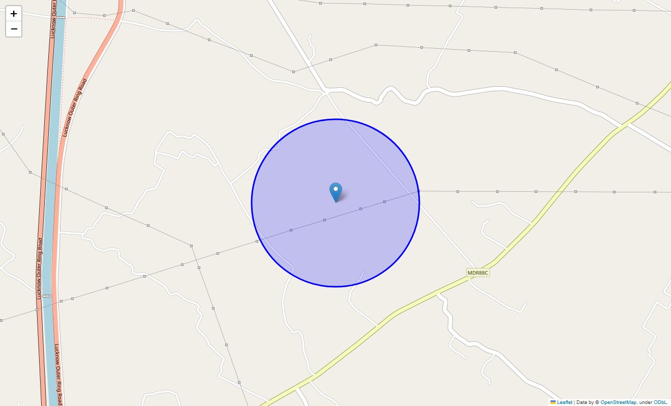 Location Map of Tindola, Lucknow