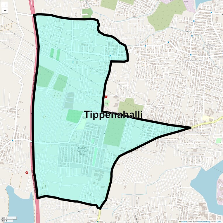 Location Map of Tippenahalli