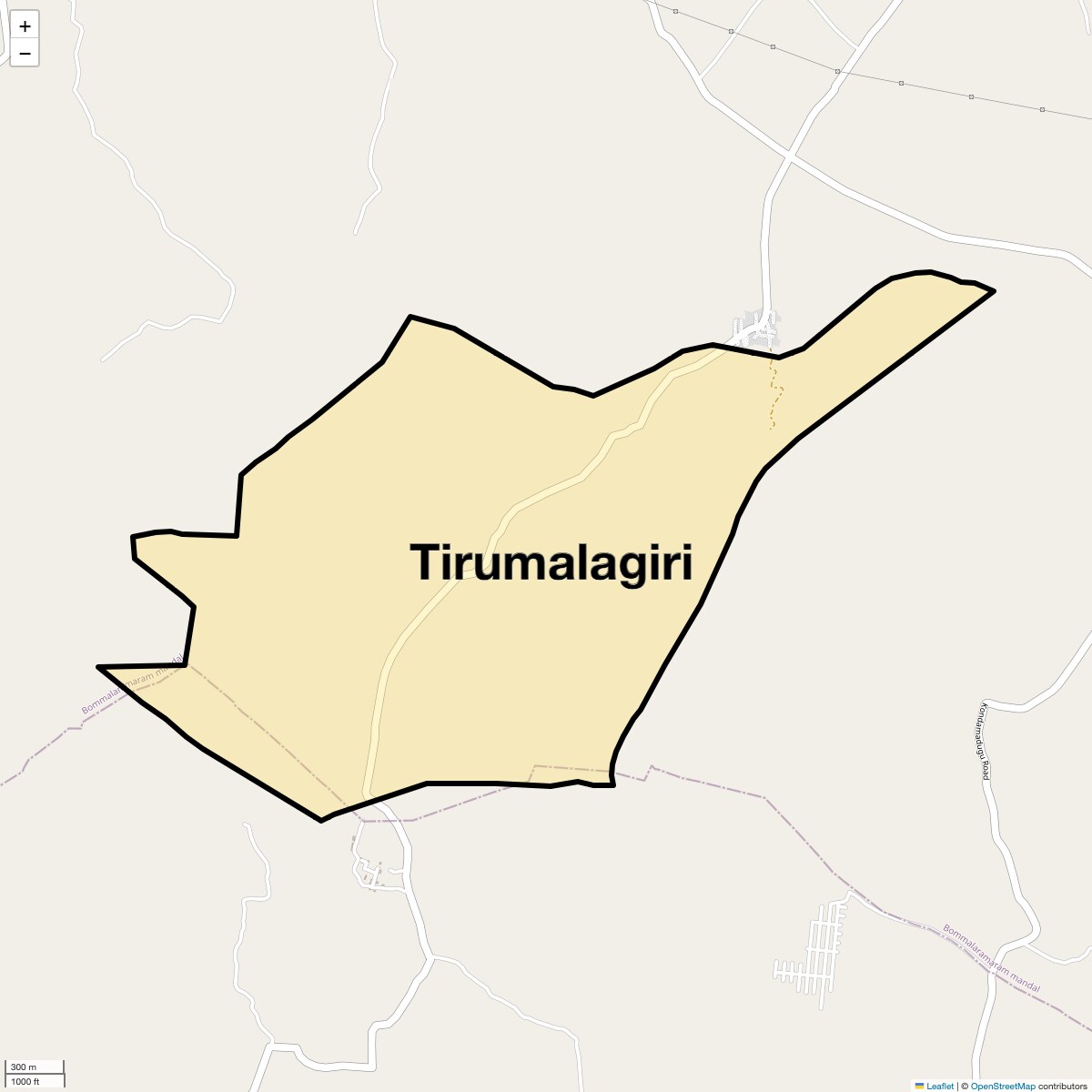 Location Map of Tirumalagiri, Hyderabad
