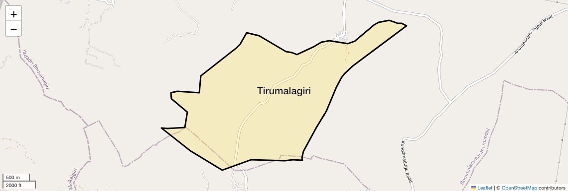 Location Map of Tirumalagiri, Hyderabad