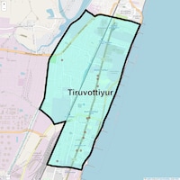 Tiruvottiyur Map