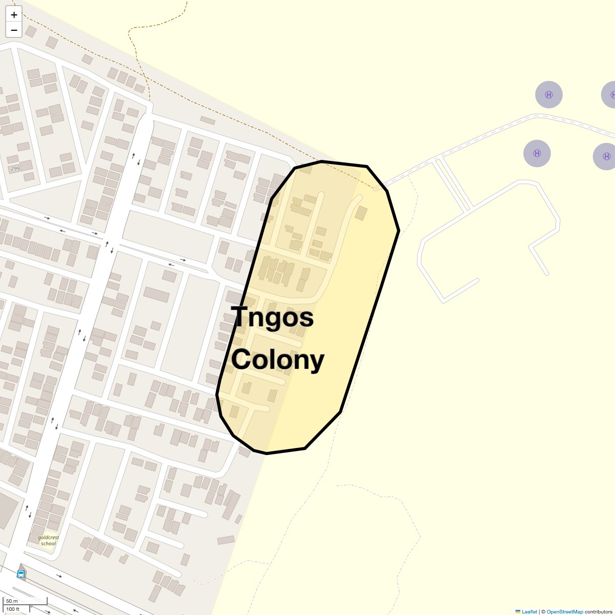 Location Map of Tngos Colony, Hyderabad