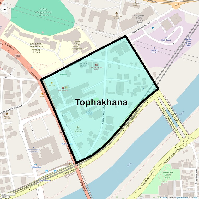 Location Map of Tophakhana