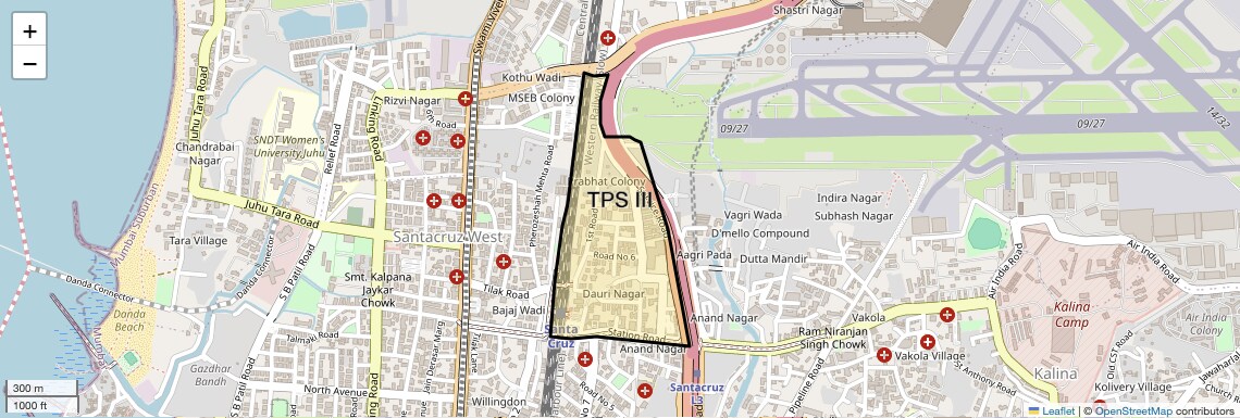 Location Map of TPS III, Mumbai