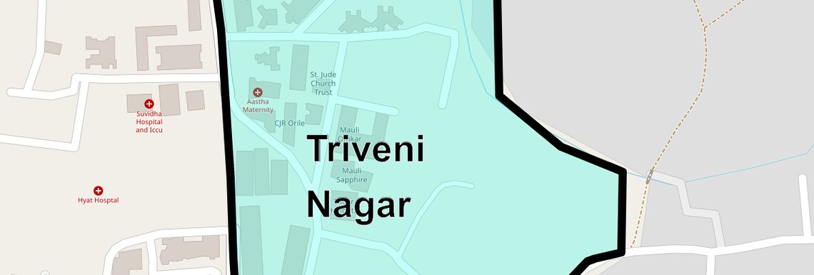Location Map of Triveni Nagar, Mumbai