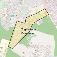 Tughlakabad Extension Map