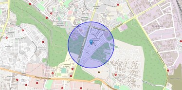 Location Map of Tughlakabad Extension, Delhi