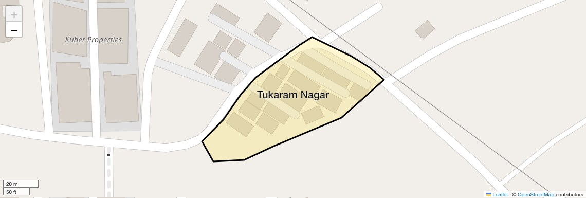 Location Map of Tukaram Nagar, Pune