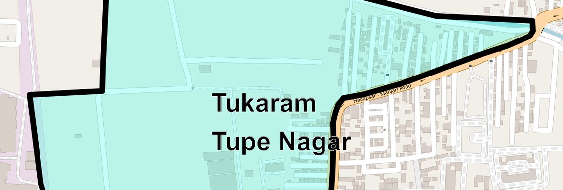 Location Map of Tukaram Tupe Nagar, Pune