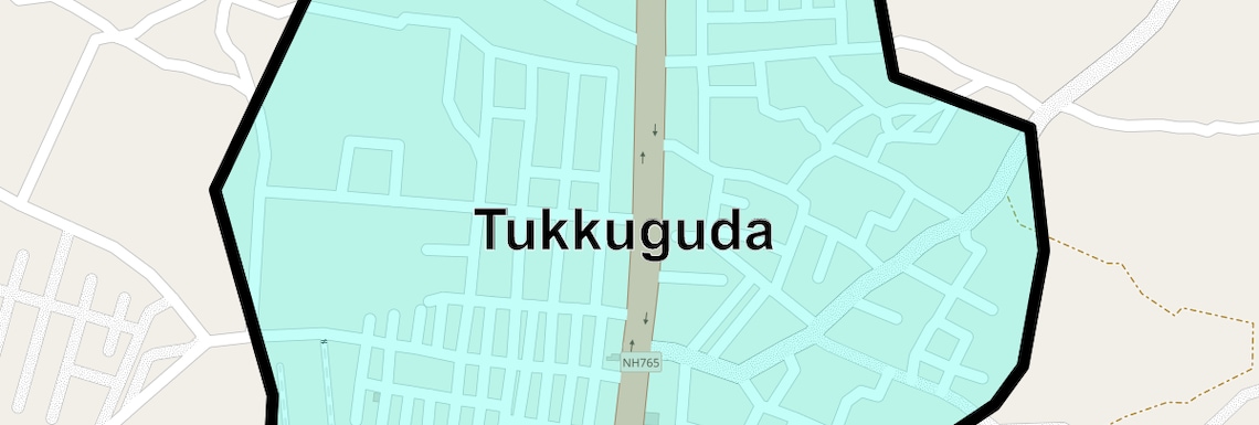Location Map of Tukkuguda, Hyderabad