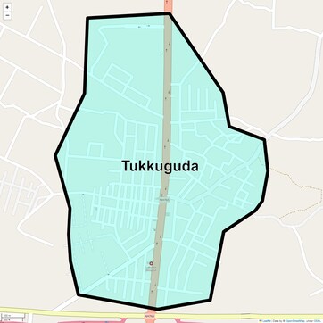 Location Map of Tukkuguda, Hyderabad