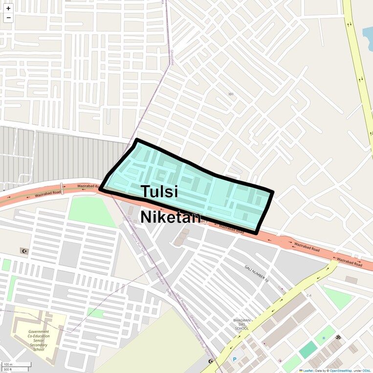 Location Map of Tulsi Niketan