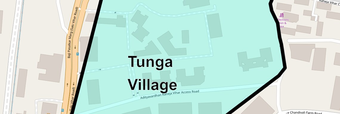 Location Map of Tunga Village, Mumbai